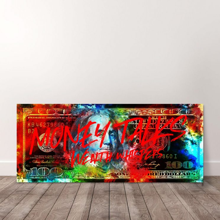 100 Dollar - Money Talks, Wealth Whispers in kleur